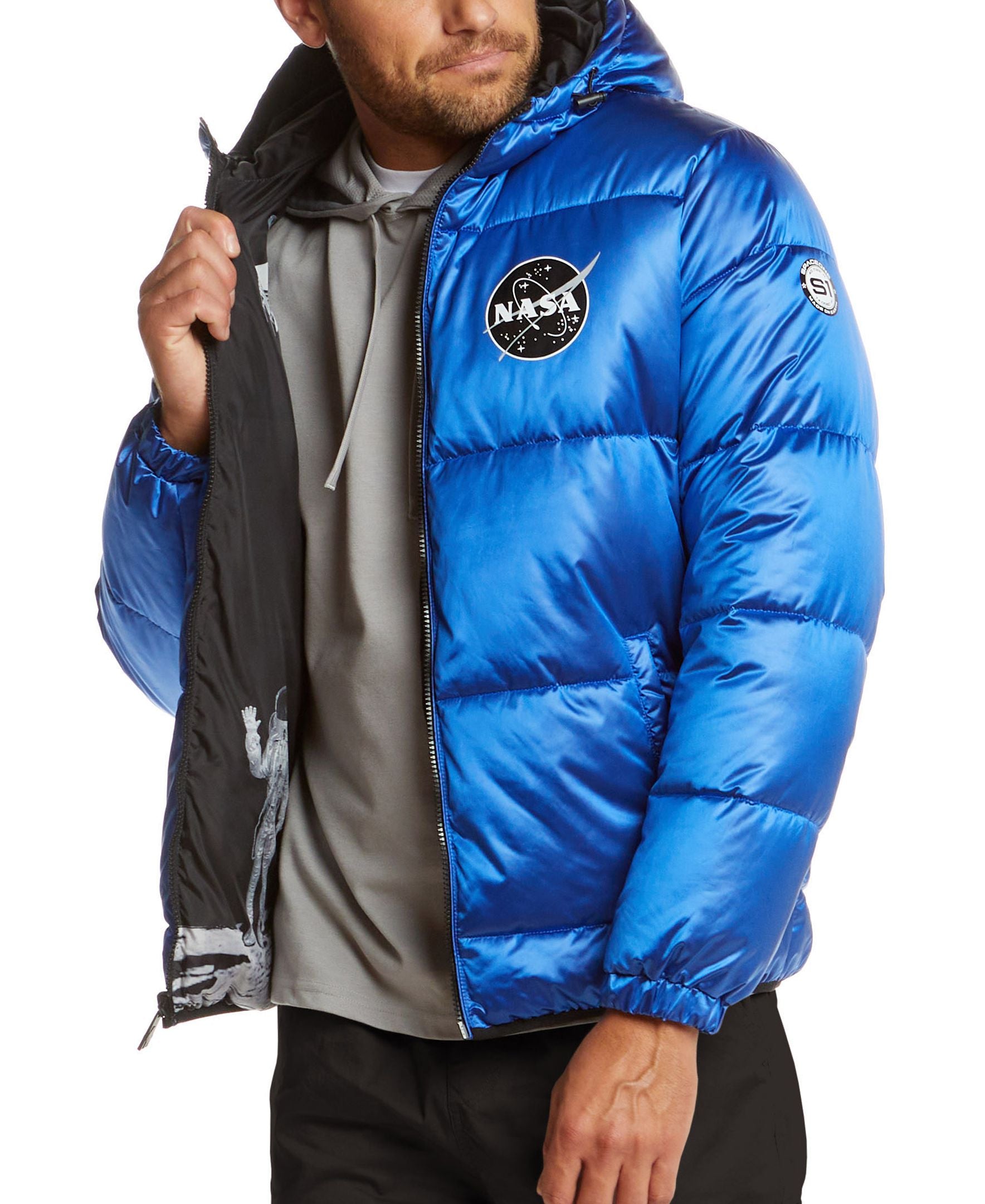 FROIBHATG NASA jackets, Casual jackets，NASA MA-1 Military Flight Jacket  Light Air Force Moto Street Coat，With embroidery at Amazon Men's Clothing  store