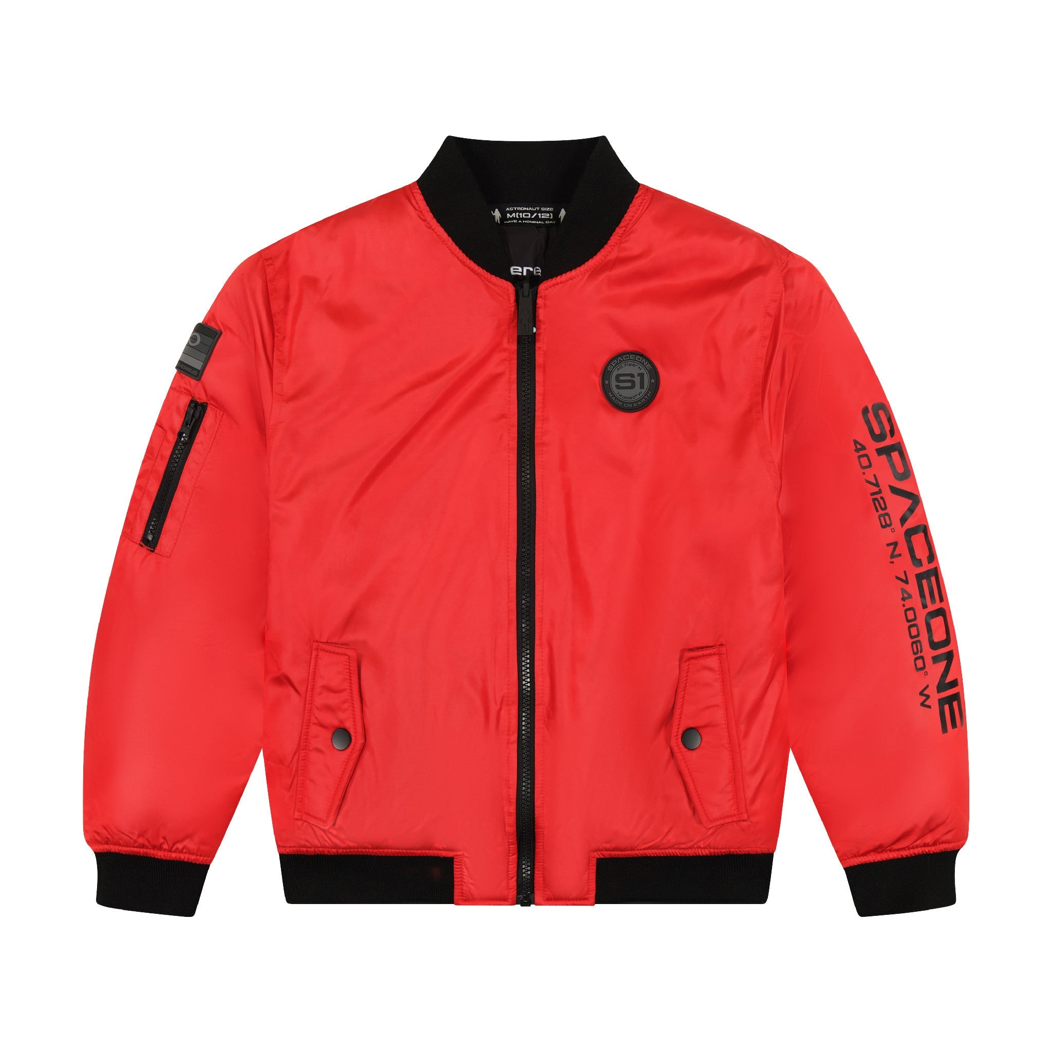 SPACEONE x Andy & Evan® | Reversible Bomber Jacket | Mars Red