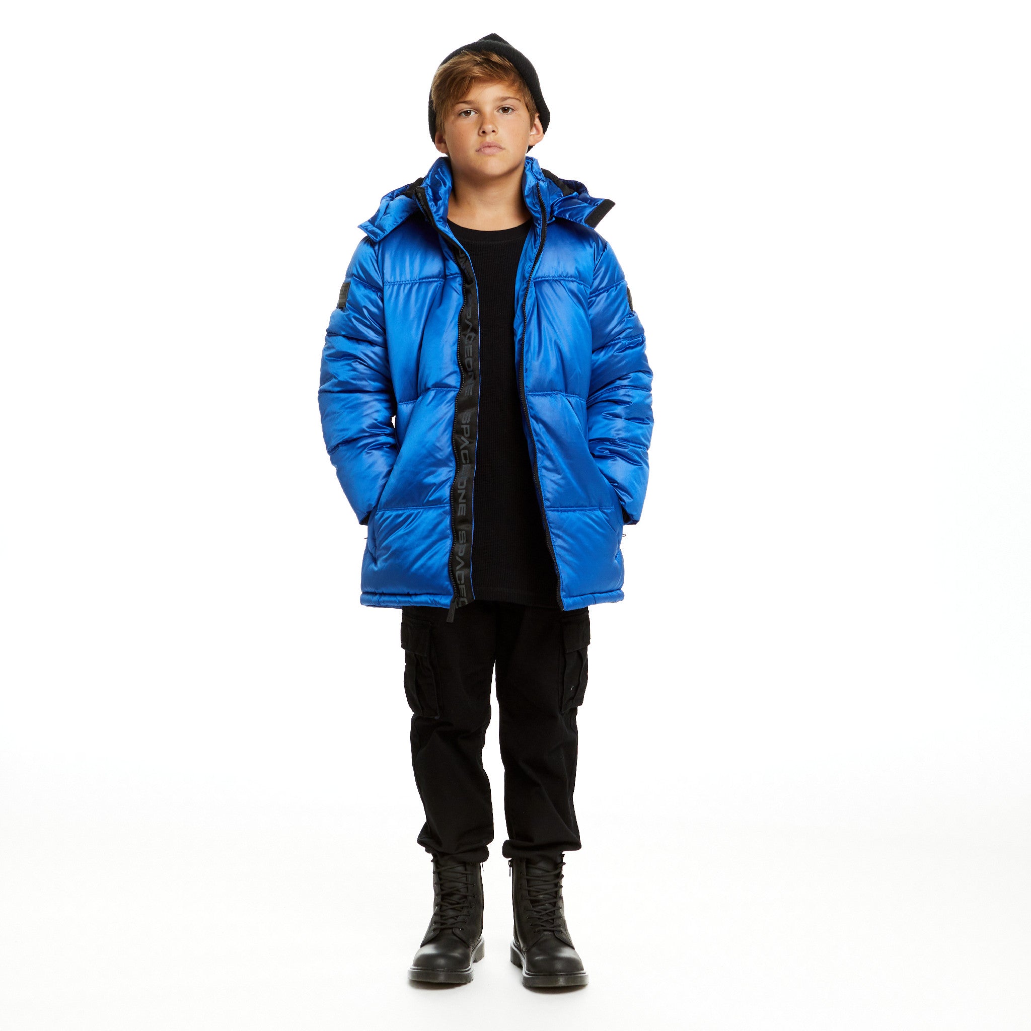 SPACEONE x Andy & Evan® | Galactic Puffer Jacket | Astronaut Blue