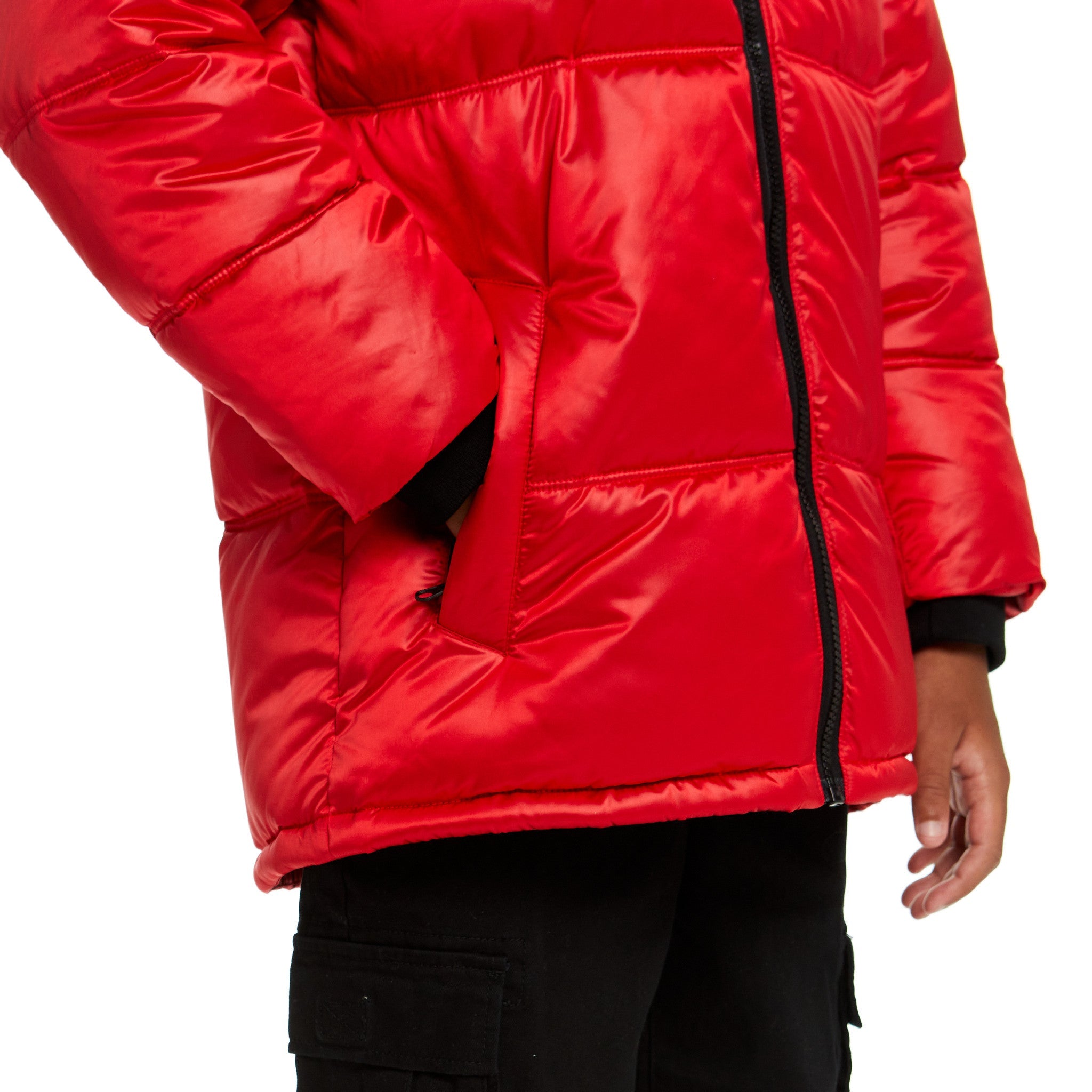 SPACEONE x Andy & Evan® | Galactic Puffer Jacket | Mars Red