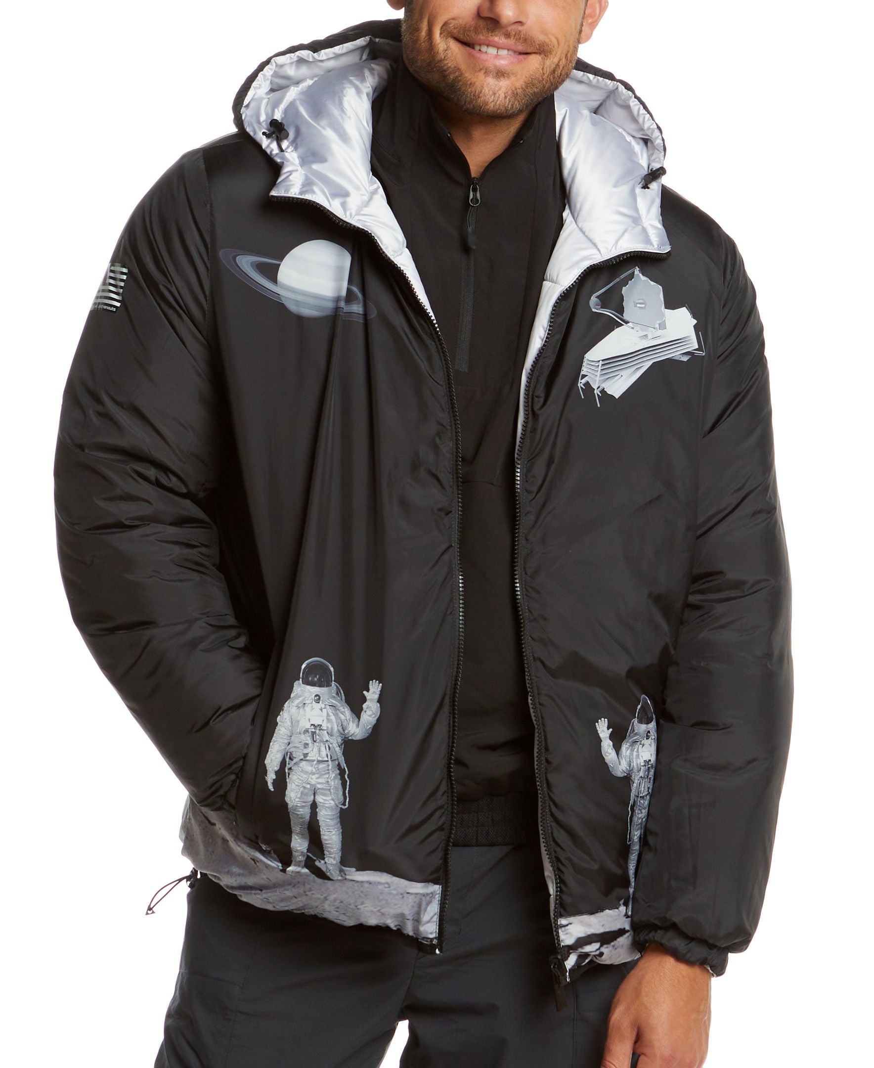 Nasa Reversible Puffer Jacket – Spaceone Industries